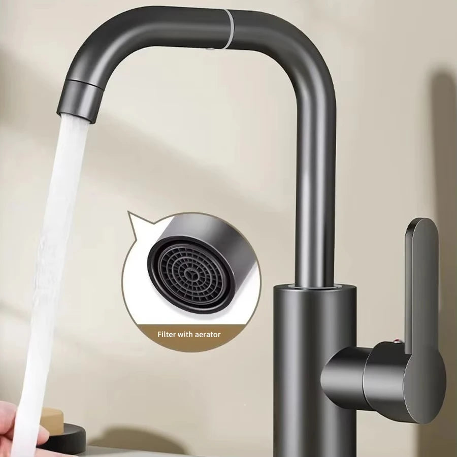 360 Rotation Cold Water Mixing Faucet Suitable Bathrooms