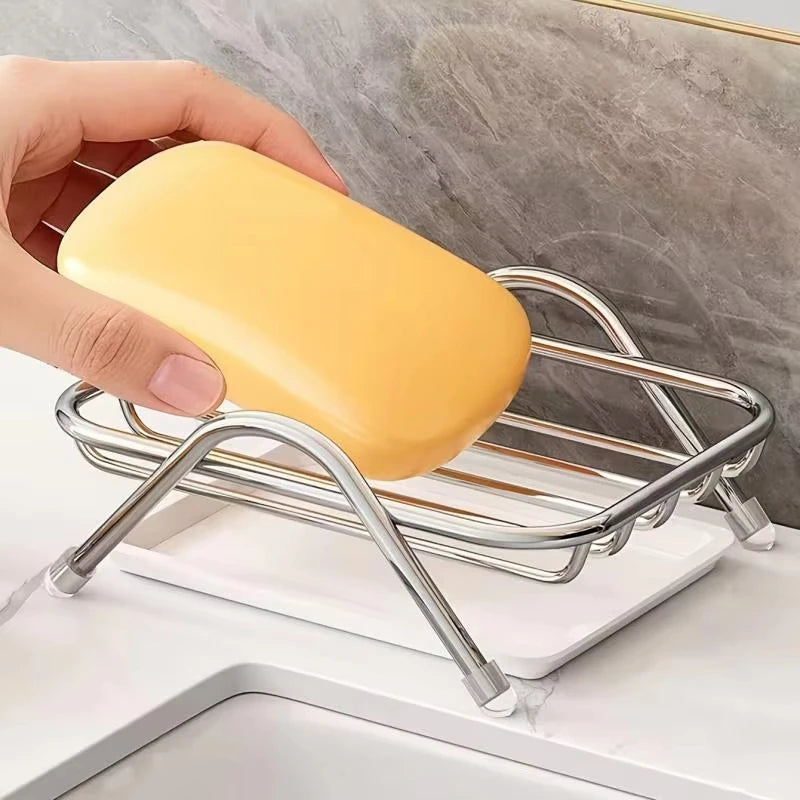 Soap Holder Detachable Drain Tray Stainless Steel Rustproof