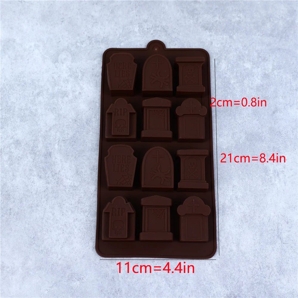 Halloween Pumpkin Chocolate Silicone Mold Candy Biscuit Jelly