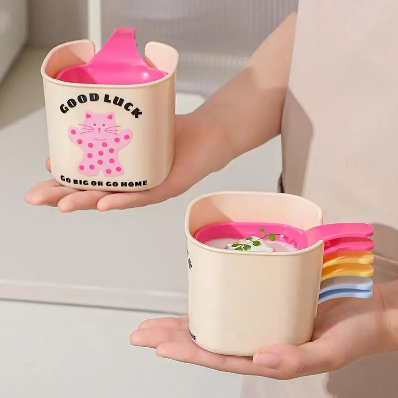 7pcs/Set Colorful Sauce Dish Stacked Storage Box Sauce