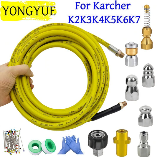 50m Pressure Washer Sewer Jetter Kit 5800psi Sewer
