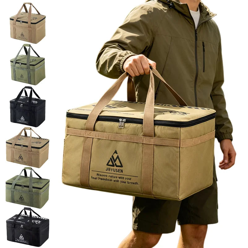 30/42l Camping Organizer Waterproof Oxford Cloth Picnic Bag