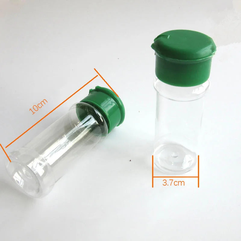 5-20pcs 100ml Plastic Jars Spices Salt Pepper Shakers