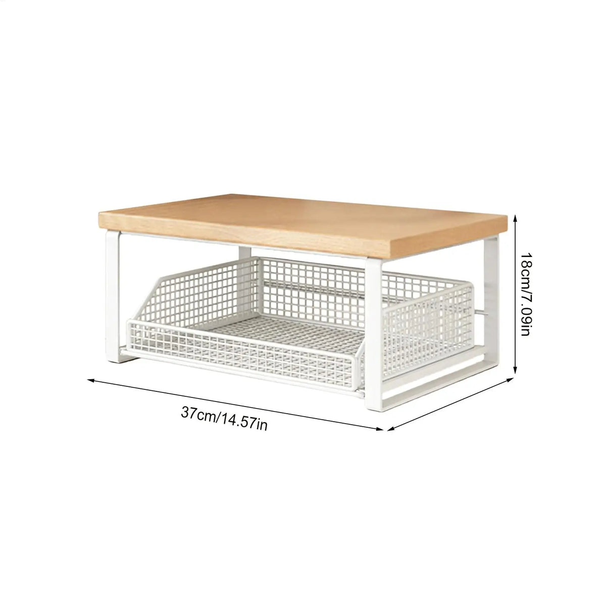 Desktop Storage Rack Double Layer Organization Shelf Counter
