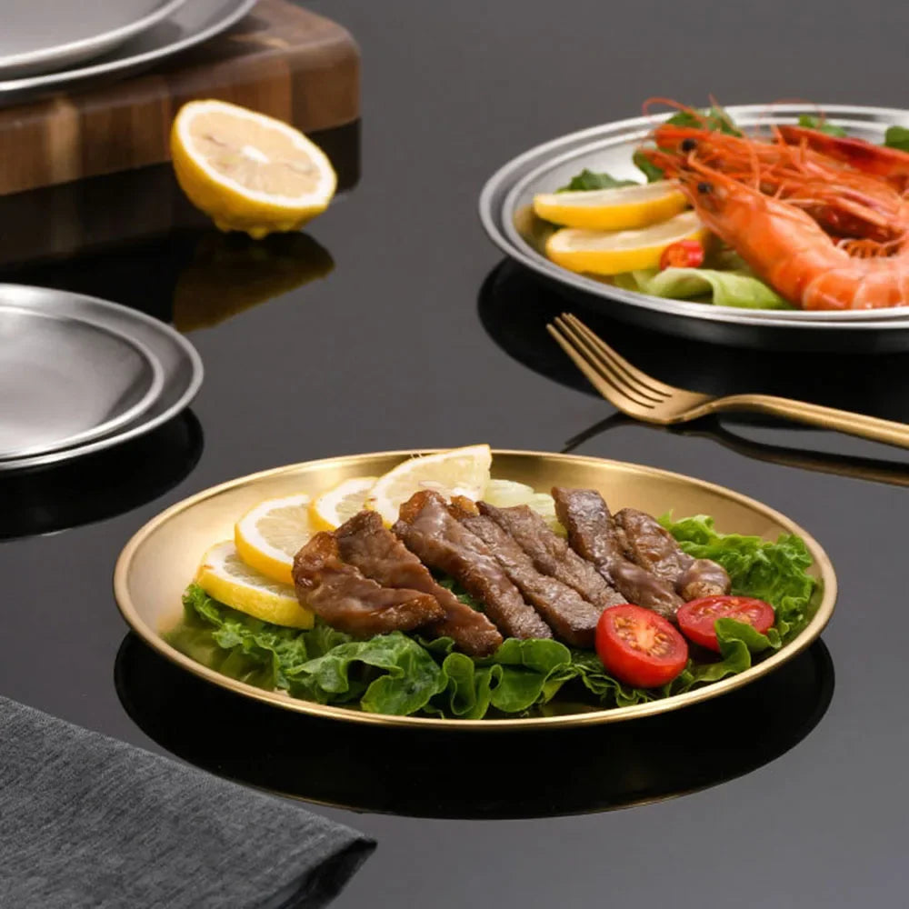 6pcs High Quality Stainless Steel Bone Spitting Dish
