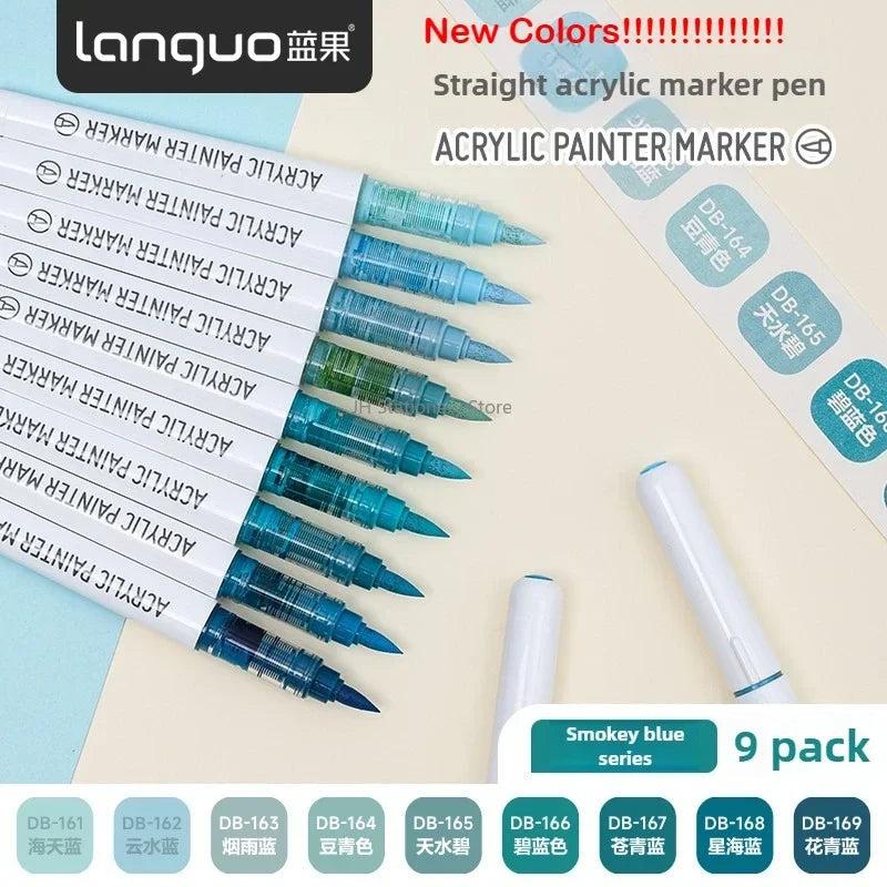 Languo 240/9 Colors Direct Liquid Acrylic Paint Pens