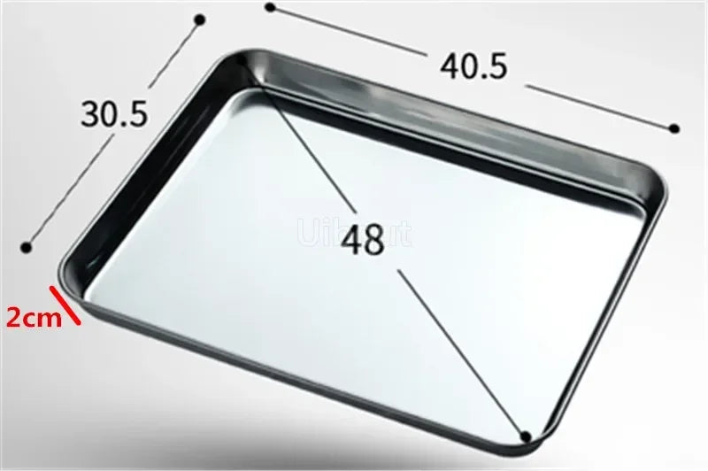 304 Stainless Steel Baking Tray Plate Bbq Tray