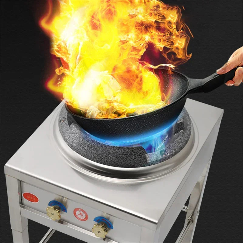 Stainless Steel Fierce Fire Stove Commercial Wok Gas