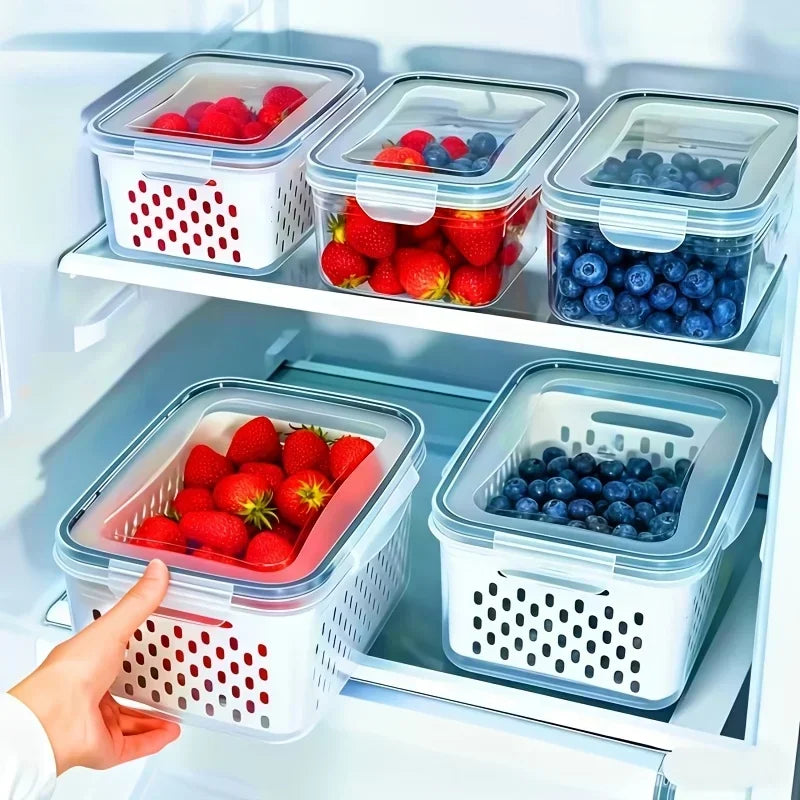 4pcs/Set Leak-Proof Food Storage Containers-Airtight Stackable
