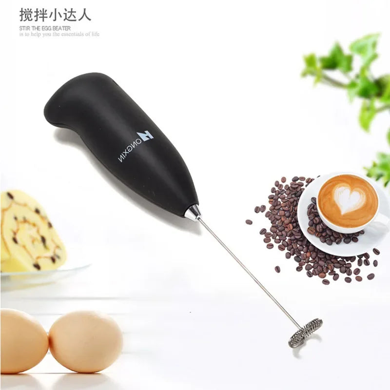 Milk Frother Handheld Mini Electric Foamer Coffee Maker