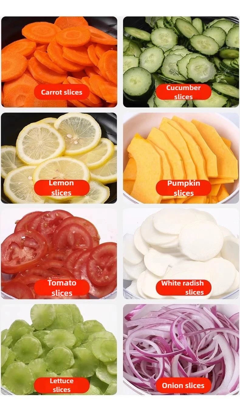 110v/220v Commercial Vegetable Cutter In Automatic Electric