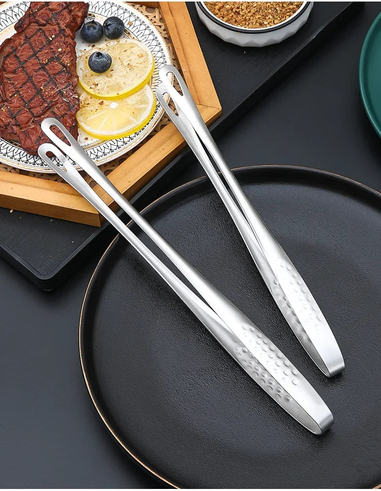 Tongs Barbecue Grill Tongs Steel Cooking Tweezers Chef