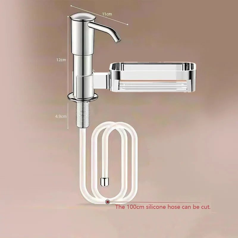 Counrtertop Dishes Soap Dispenser Extention Tube Sets Hand