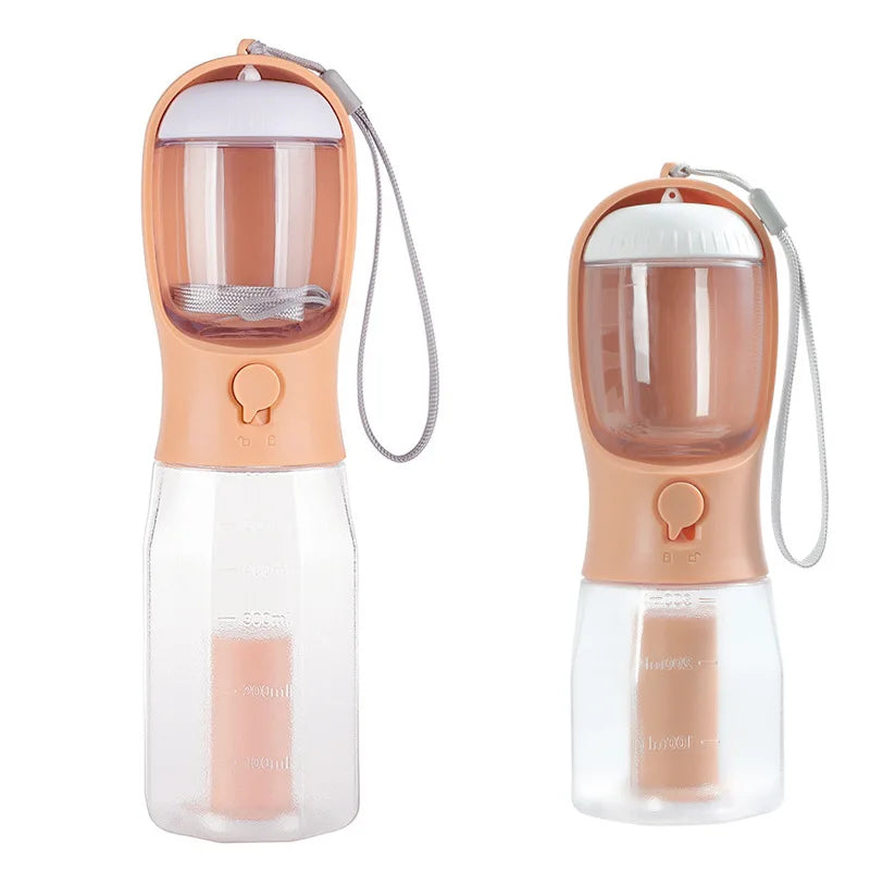 In Dog Water Bottle Poop Bag Dispenser Pet