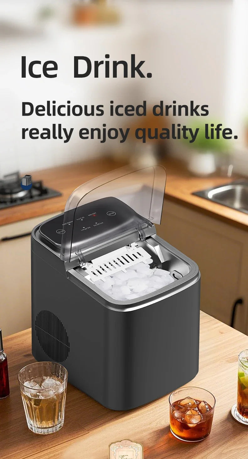 Small Ice Maker Electric 220v Multi-Functional Smart Touch