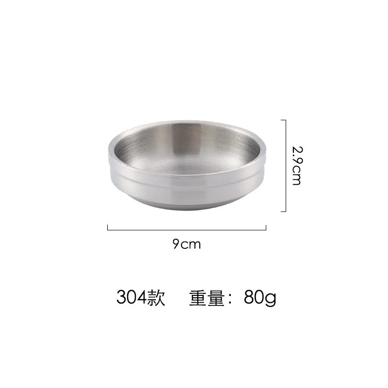 Korean 304 Stainless Steel Sauce Dish Small Dish