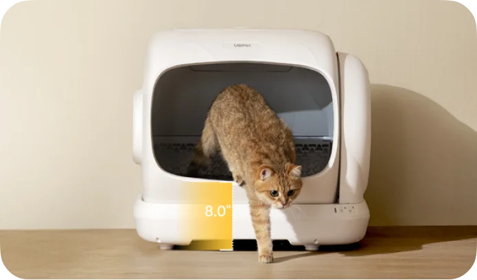 106l Smart Automatic Cat Litter Box Semi-Open Self-Cleaning