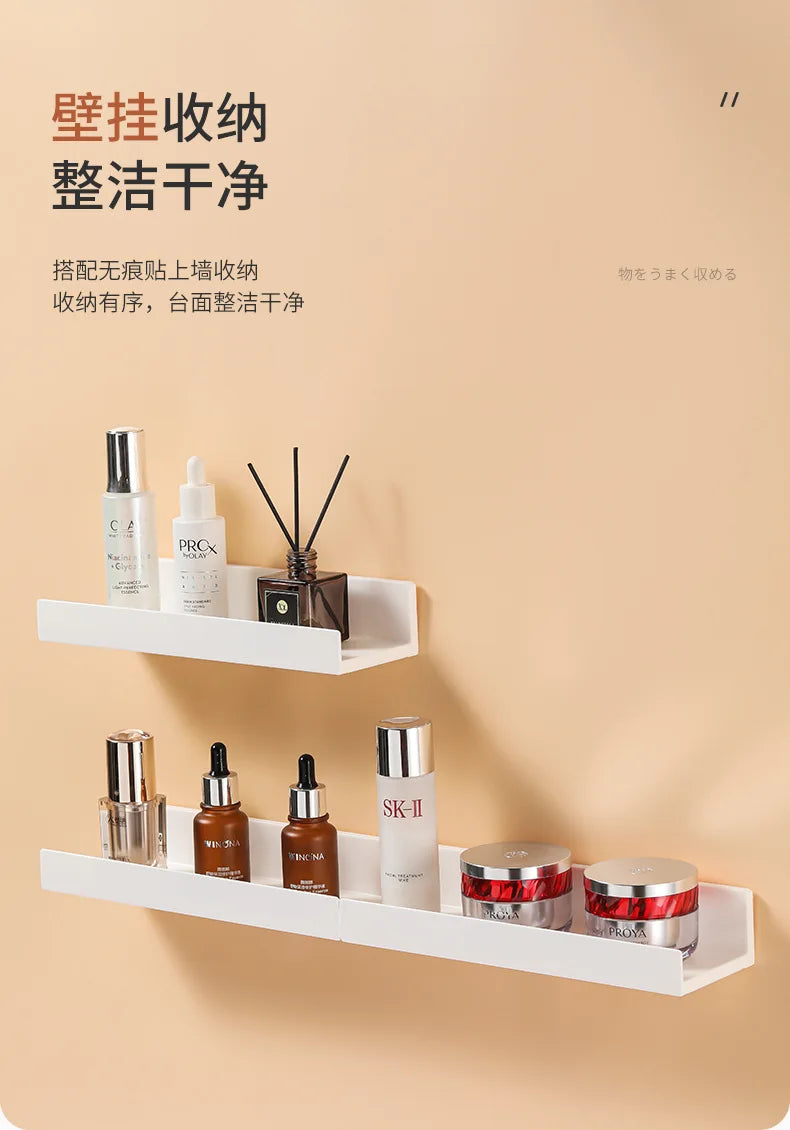 White Corner Shower Caddy No Drill Bathroom Shelf