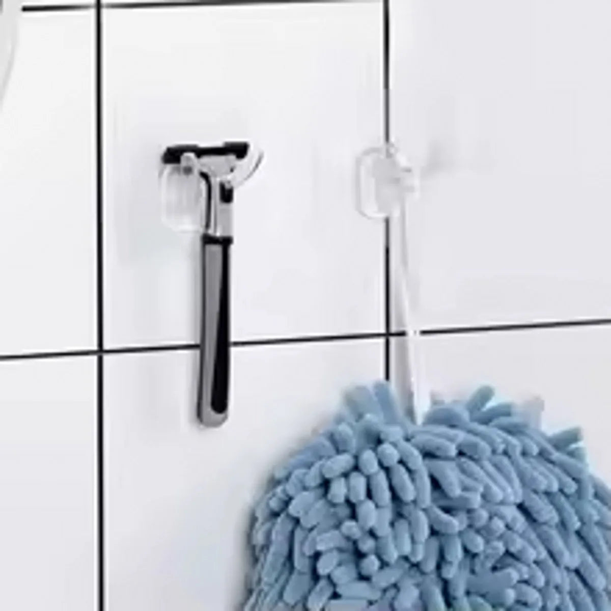 Adhesive Razor Hook Shaving Shaver Shelf Storage Holder