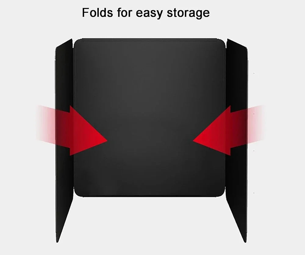 Sided Grease Splatter Guard Stove Frying Pan Foldable