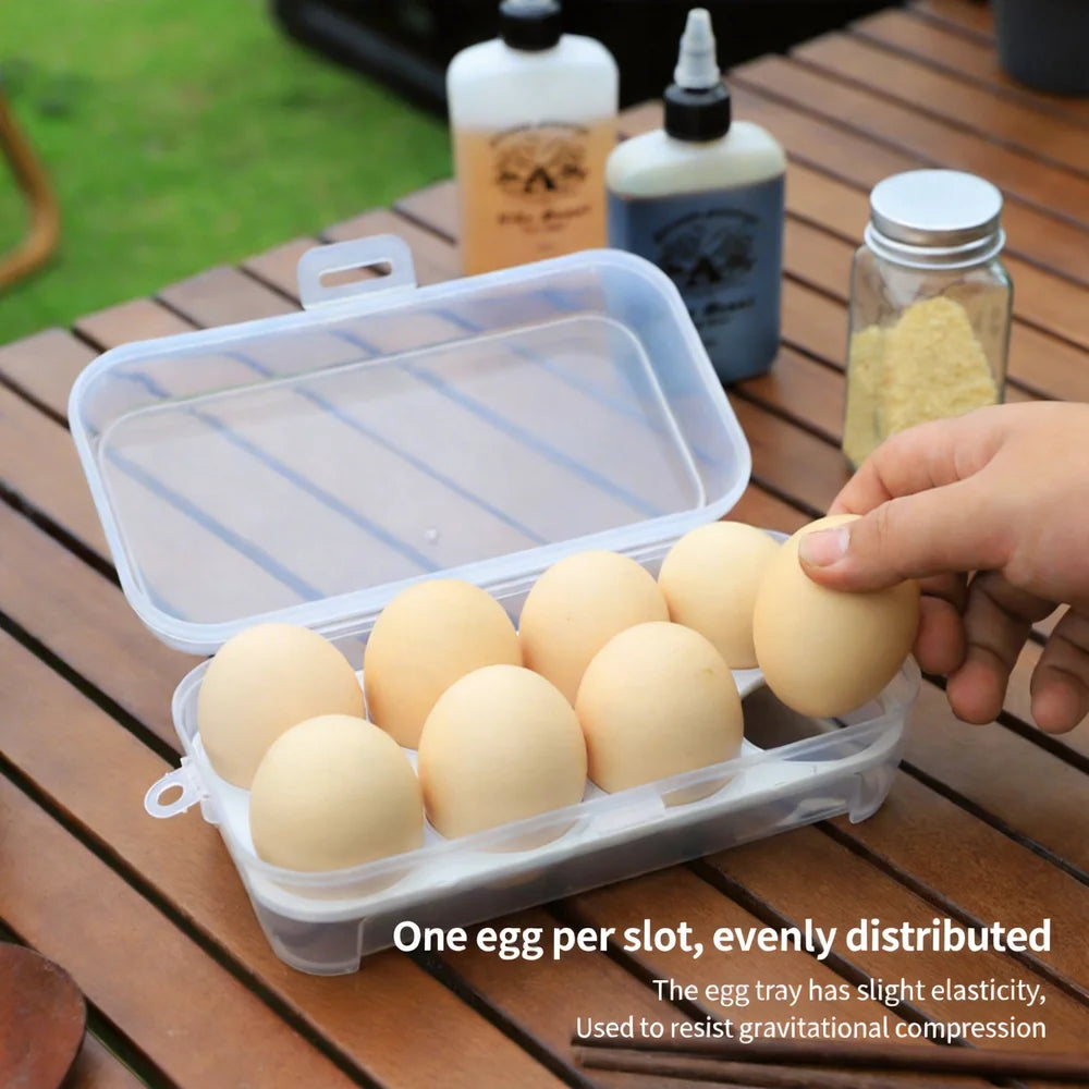 Egg Holder Outdoor Camping Egg Box Transparent Sealed