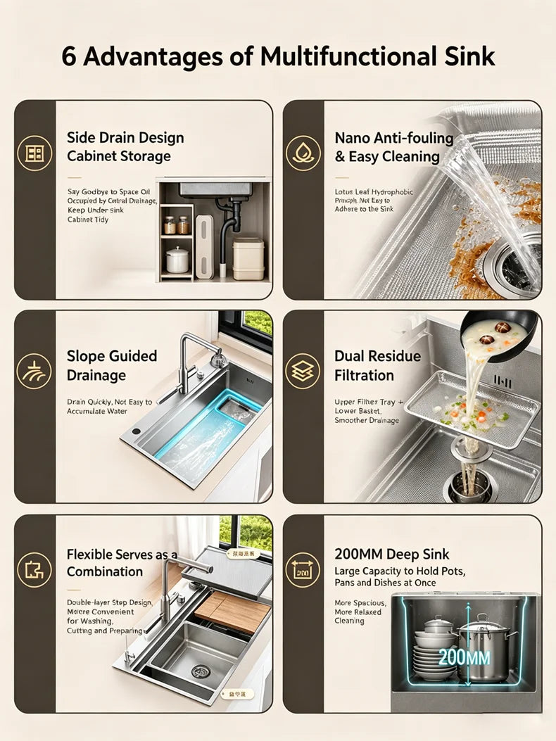 316l Stainless Steel Sink Undermount Sinks Antiscratch Rice