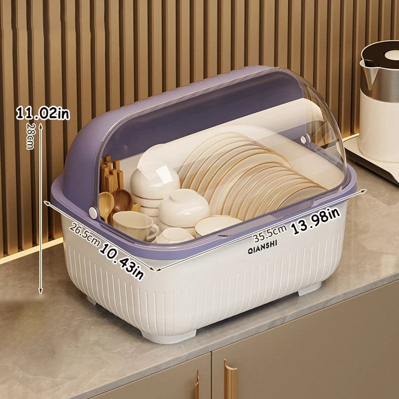 Dish Rack Protective Cover - Space-Saving Dust-Proof Storage