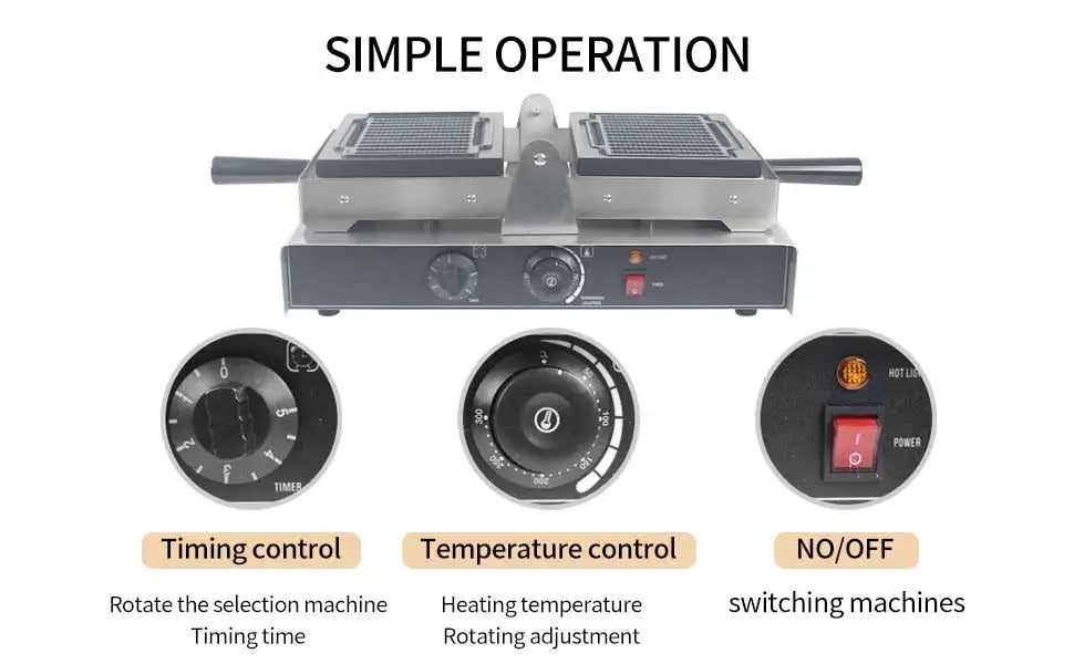 Xeoleo Electric Waffle Maker 1600w Threaded Shape Waffle