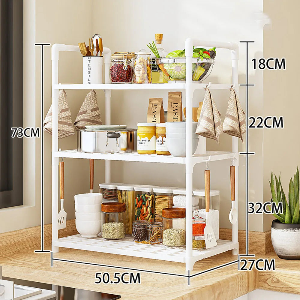 Storage Shelves Organizer Sturdy Shelving Space-Saving Shelves