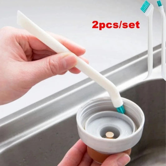 2/Set Of Cleaning Brushes Long Handle Crevice Brush