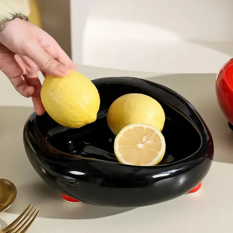 Ceramic Fruit Bowl Salad Bowl Fruit Basket Candy