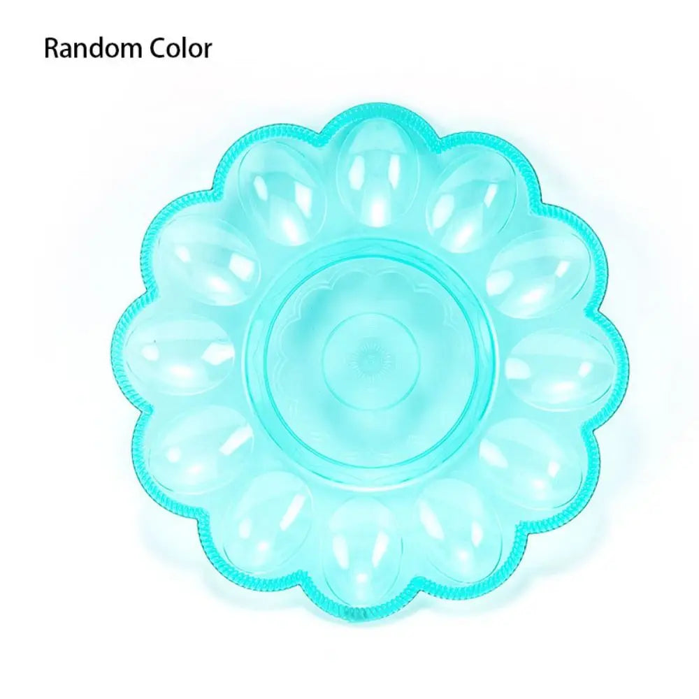 Random Color Easy To Clean 12 Grids Egg