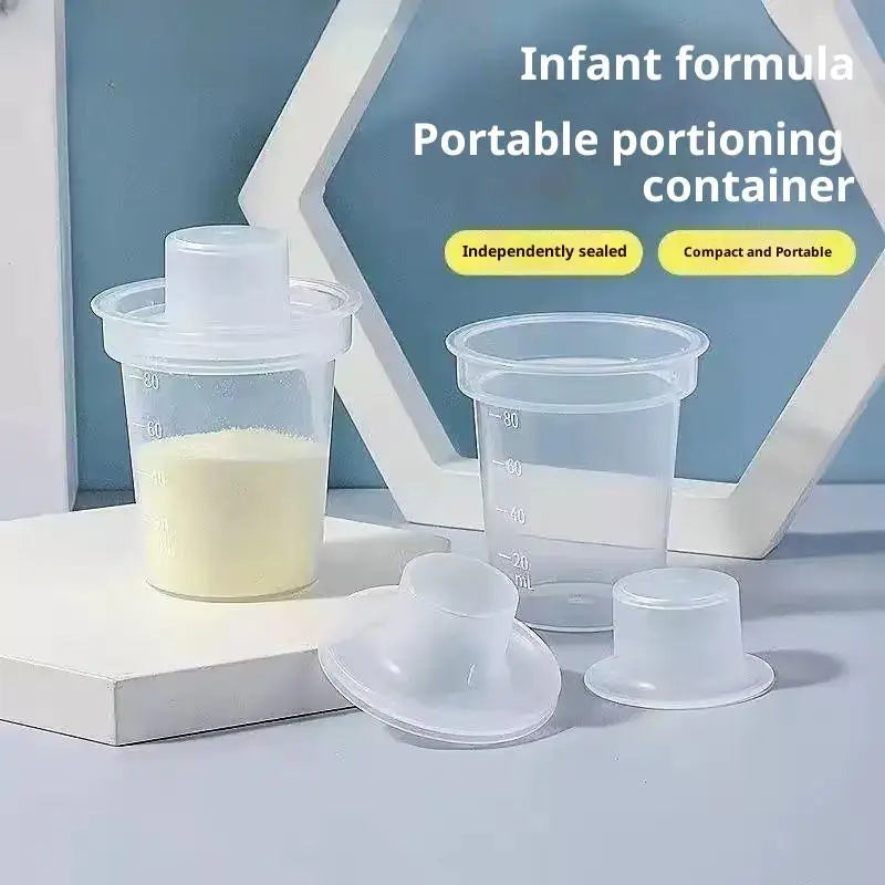 -1set 80ml Baby Milk Powder Dispenser Baby Food