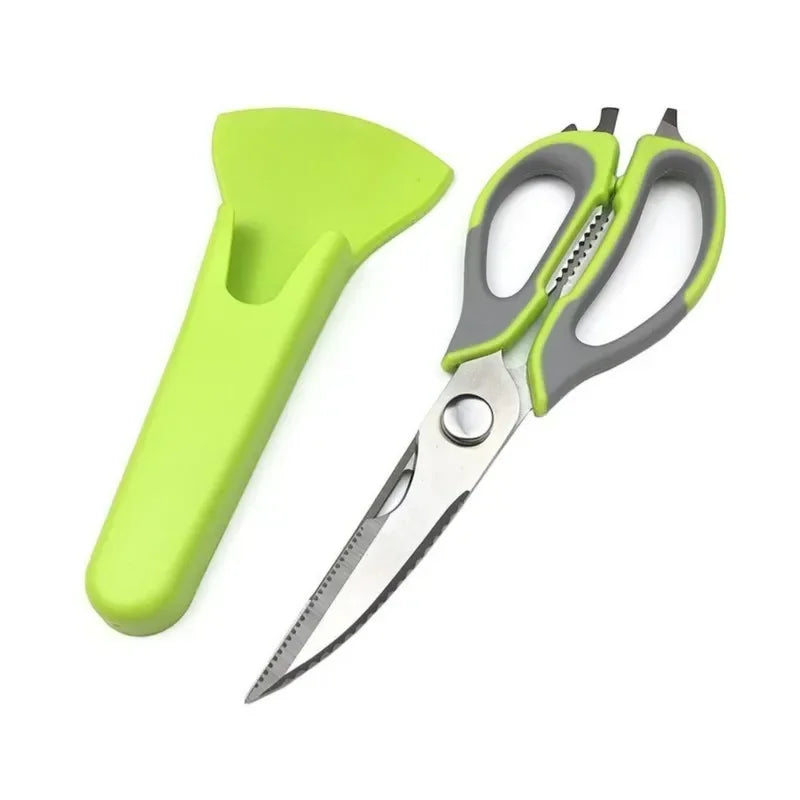 Stainless Steel Scissors Meat Chicken Bone Shears Bbq