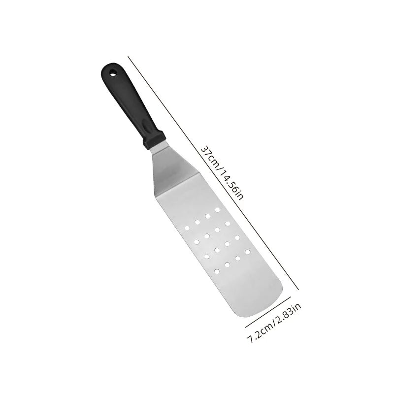 Stainless Steel Scraper Cooking Spatula Barbecue Spatula Plate