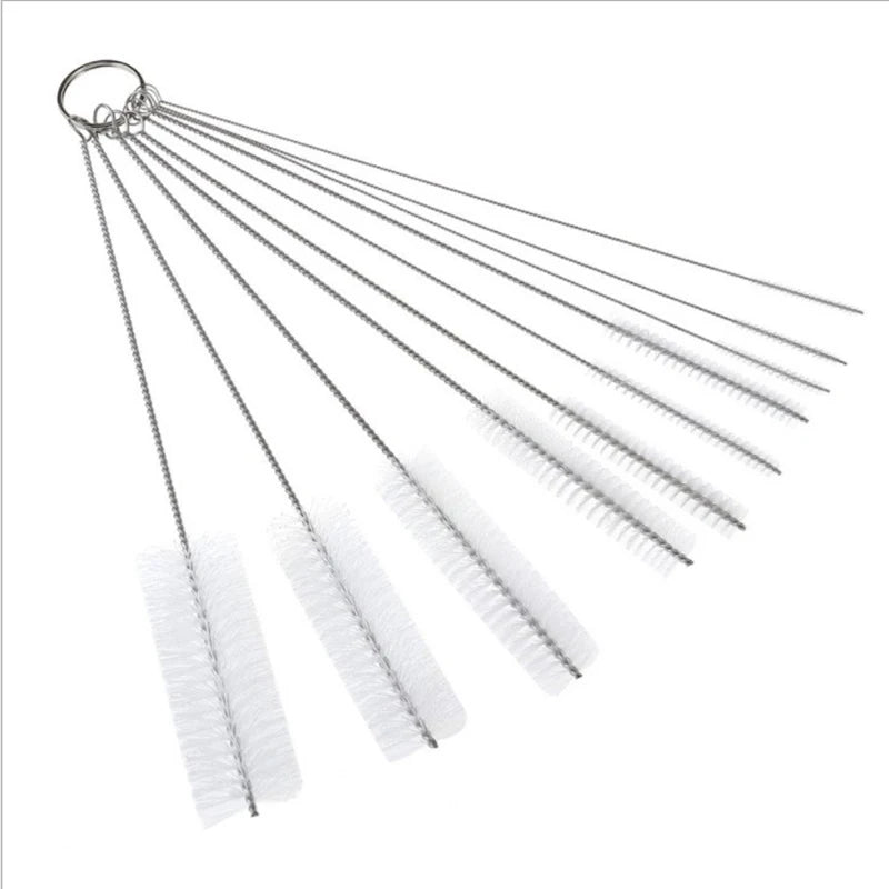 10pcs/Set Baby Bottle Brushes Straw Cleaner Cleaning Brush