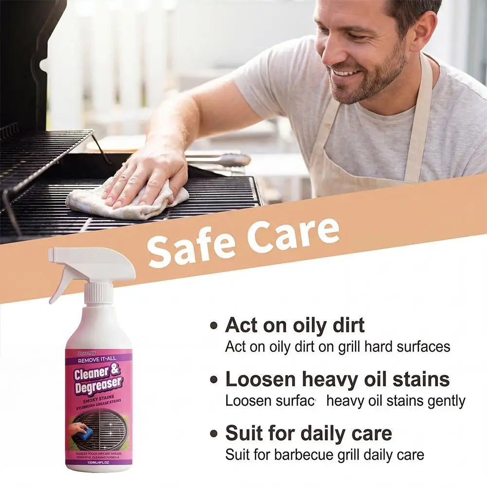 Bbq Grill Cleaner Degreaser Spray Powerful Formula Smoky