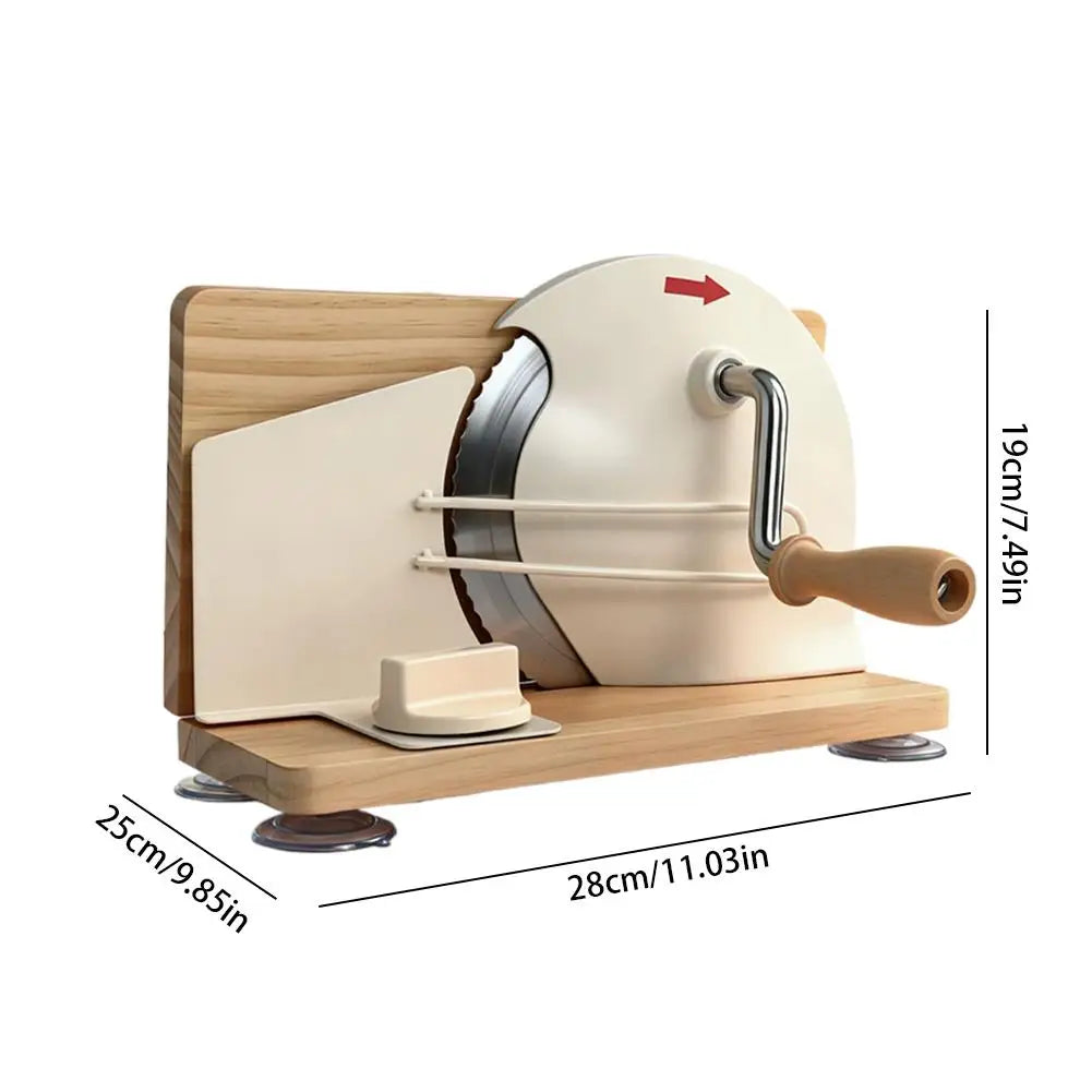 Hand Crank Bread Slicer 5-20mm Adjustable Thickness -