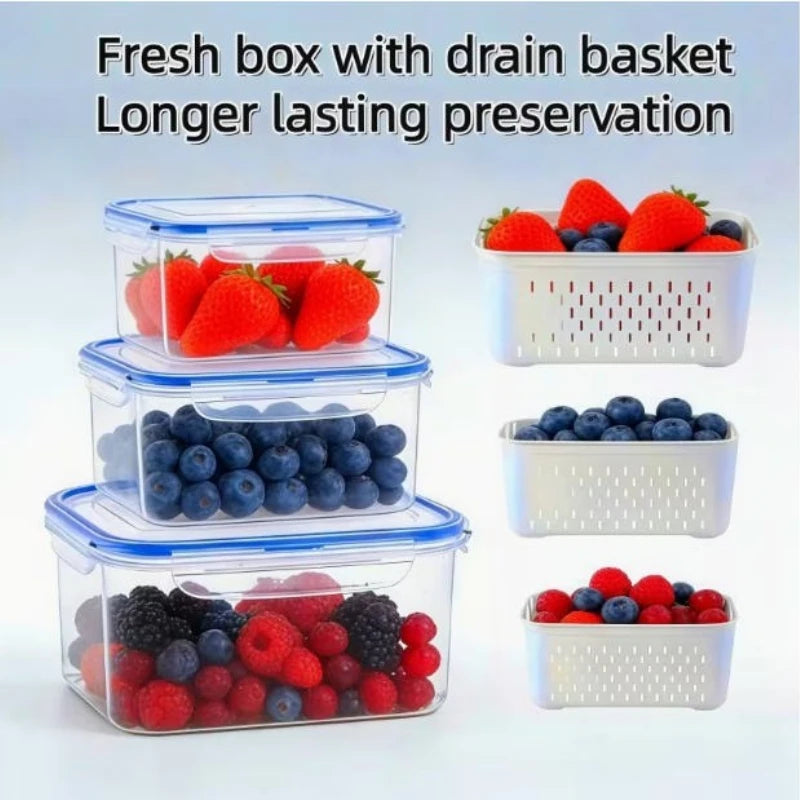 4/6pcs/Set Leak-Proof Food Storage Containers-Airtight Stackable