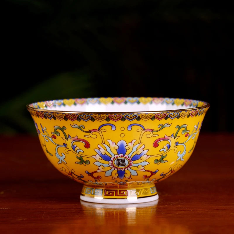 Jingdezhen Ceramic Bowl Dish Tableware Combination Palace Chinese