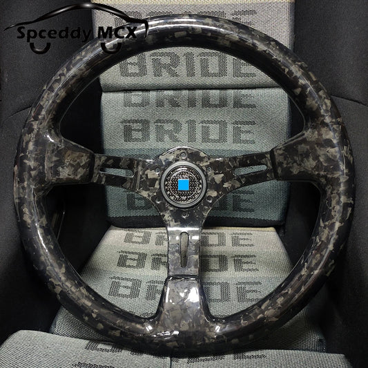 Jdm Real Carbon Fiber Car Steering Wheel 14inch