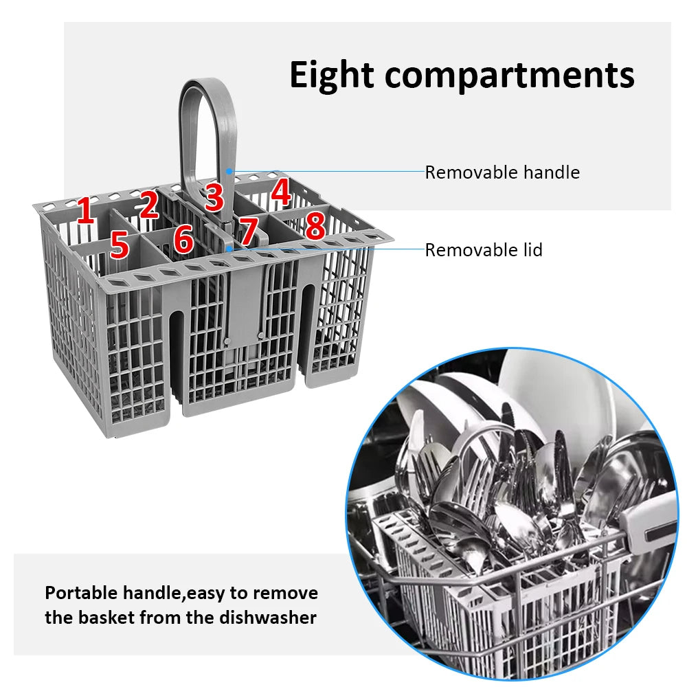Detachable Dishwasher Cutlery Basket Tableware Fork Spoon Cutlery