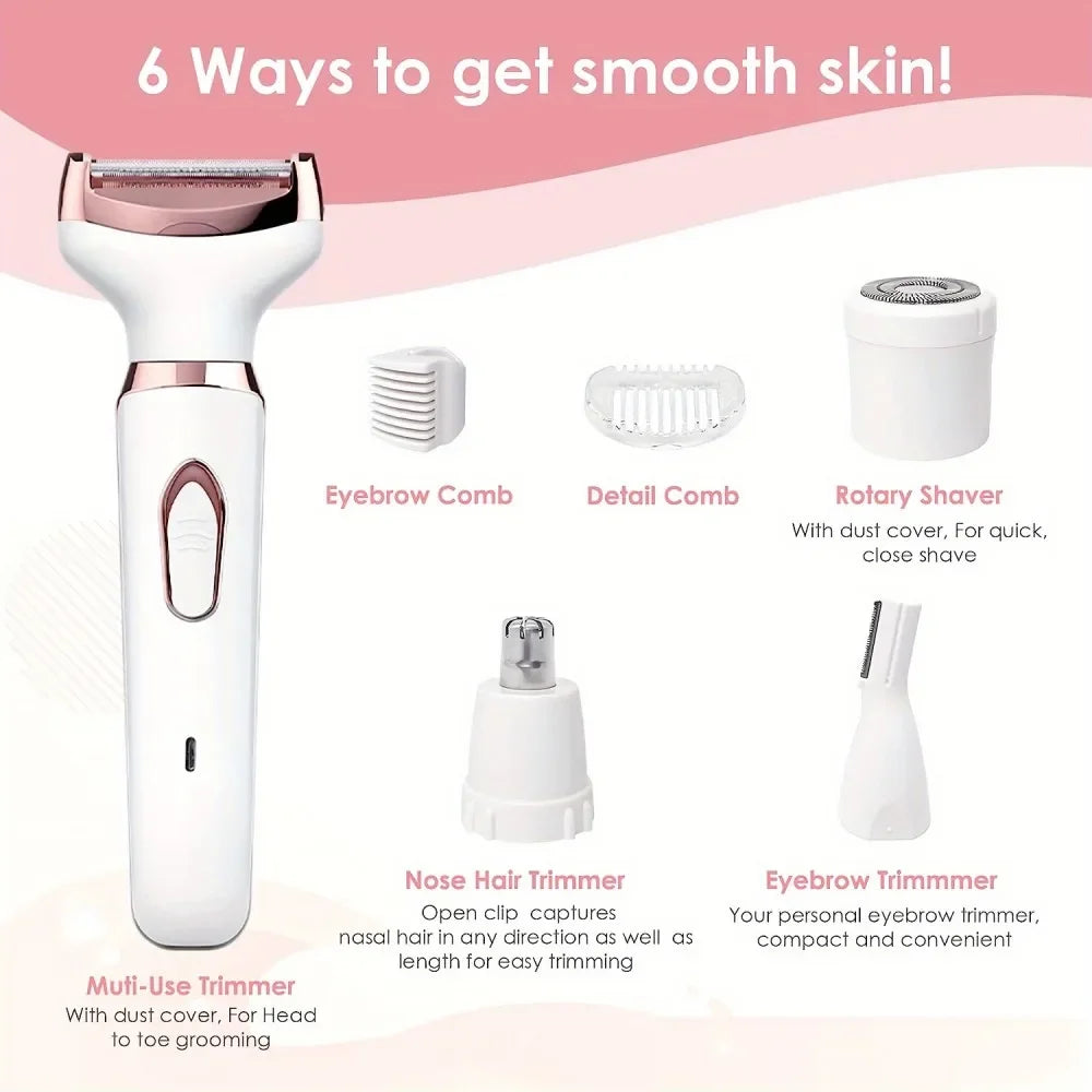 Women Electric Hair Removal Device Electric Epilator Wet