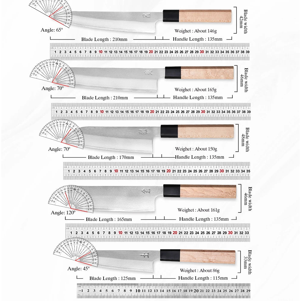 1pcs Or 5pcs Japanese Style Knives Layer Composite