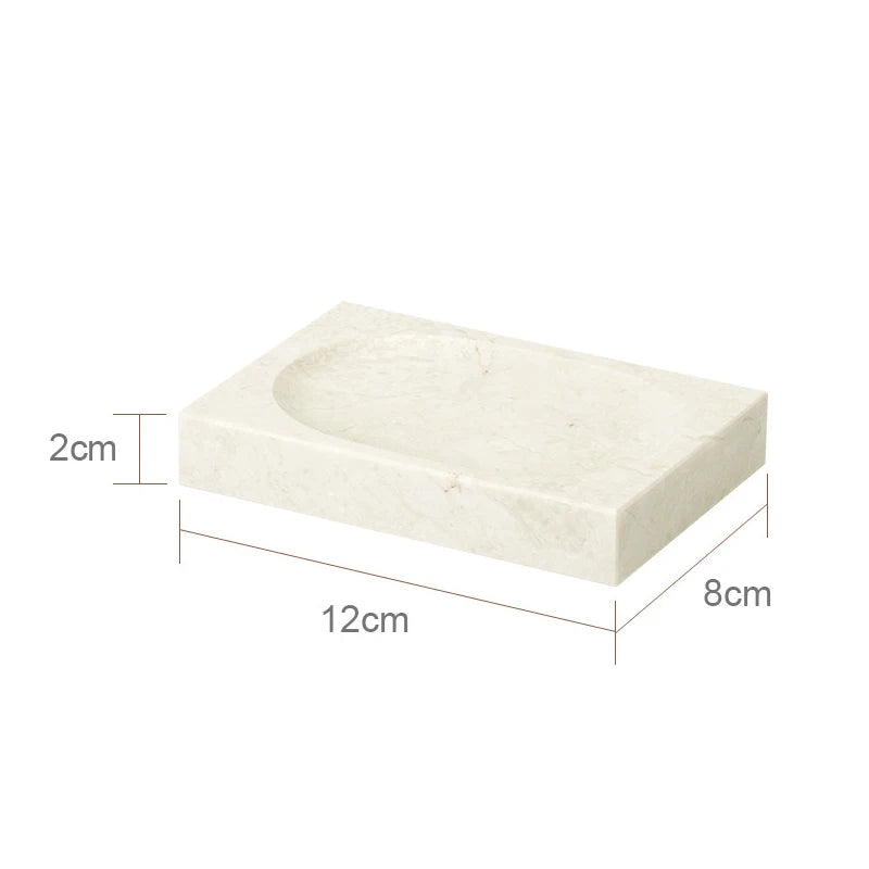 Crema Nuova Natural Marble Bathroom Elegent Soap Dish