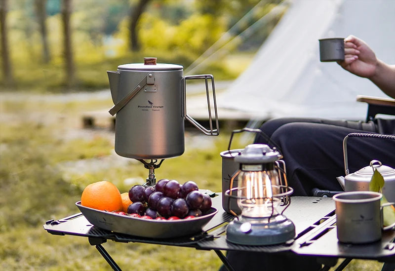 Boundless Voyage 5l Titanium Kettle Camping Coffee 500ml