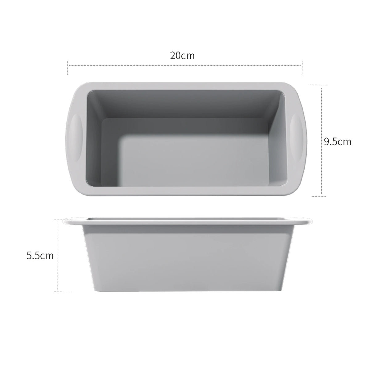 Silicone Baking Molds Nonstick Rectangle Cake Pans Mini