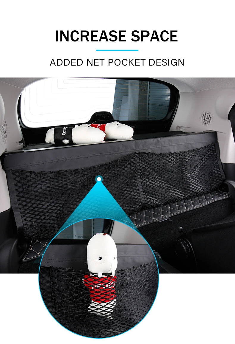 Trunk Curtain Cover Trunk Storage Bag Net Trunk