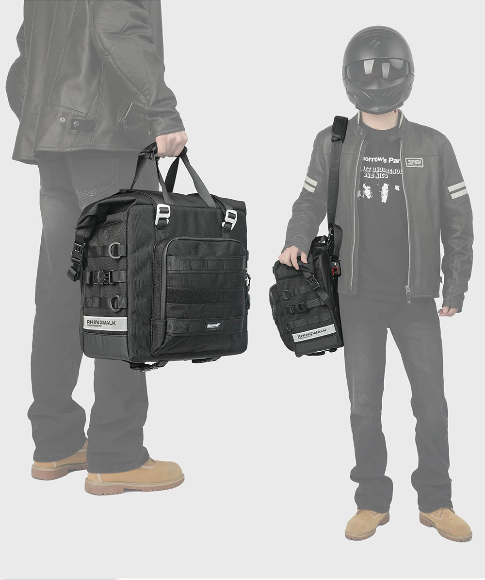 Rhinowalk 2pcs Motorcycle Saddle Bag Motor Bag 3d