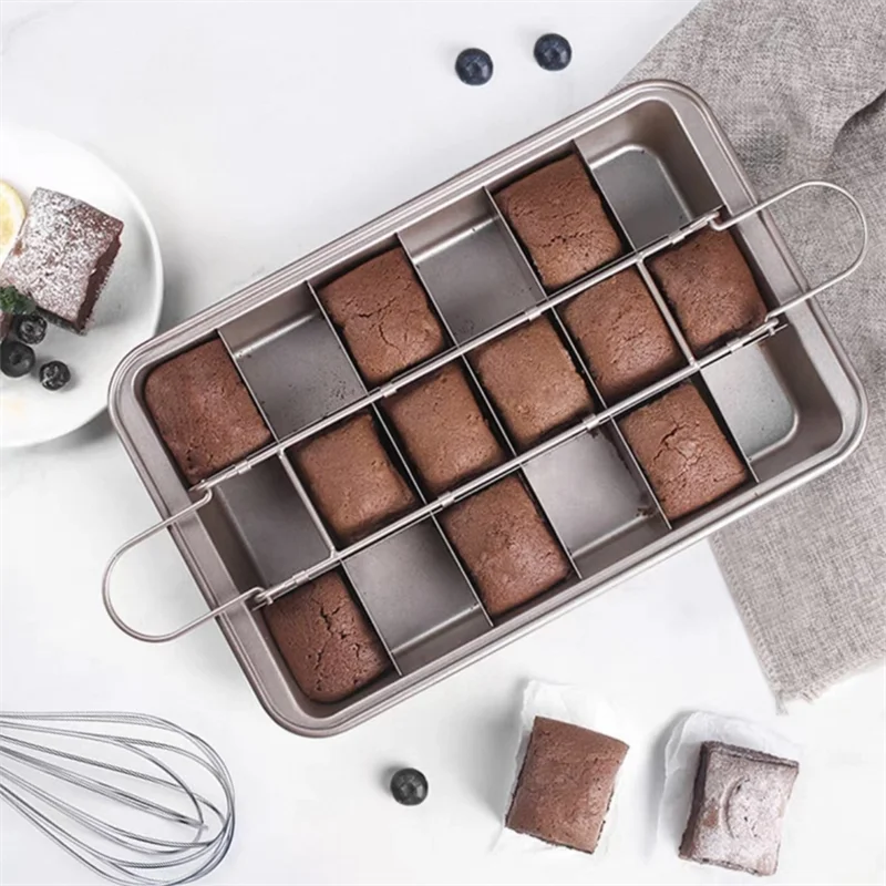 1pc Brownie Cake Pan Dividers Stainless Steel Loaf